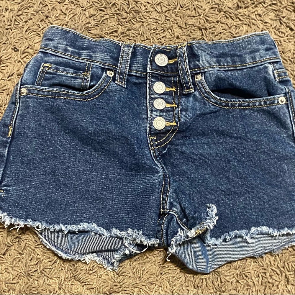 Denim Button-Fly girls Shorts